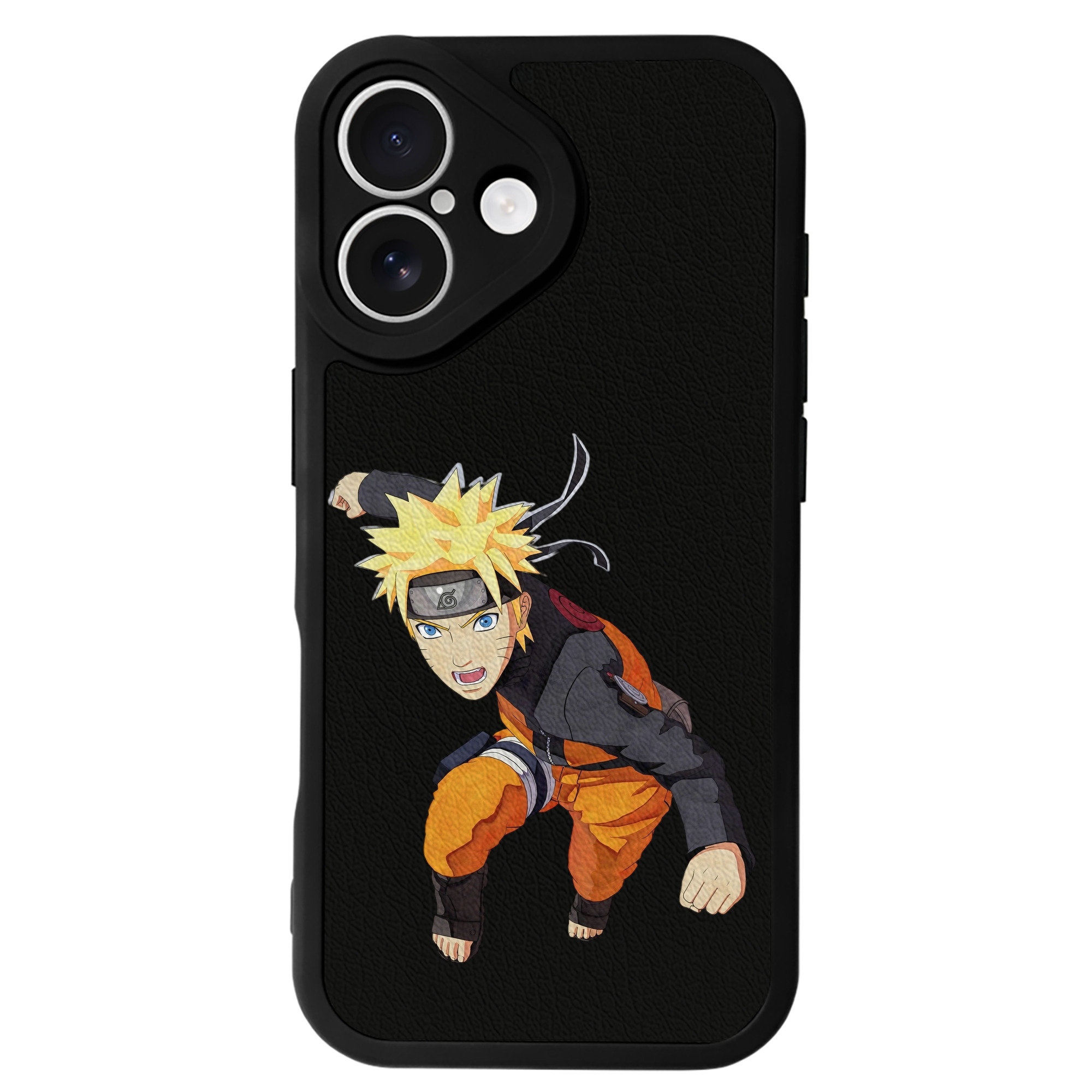 （画像用） NARUTO -ナルト- うずまき ナルト Uzumaki Naruto 【iPhone 16シリーズ対応】シリコンスマホケース（レザー調） 材質：シリコン